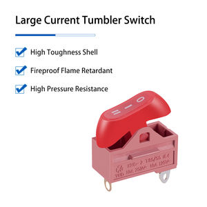Interrupteur à bascule YMD modèle KND-2-A2RGS-R3B, <span class=keywords><strong>max</strong></span> 7A 250VAC, tube électrique chaud/froid, matériau PA66, 3P, à souder, conforme RoHS - Product Image 2