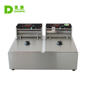 Friggitrice Elettrica Multifunzione per Pollo Fritto e Snack, Commerciale da Banco, Doppio Cilindro, Doppio Schermo, Grande Capacità - Product Image 2