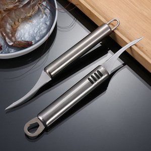 Yonghong Stainless Steel Shrimp Deveiner Peeler <b>Tool</b> <b>Kitchen</b> <b>Gadget</b> Seafood Processing Equipment - Product Image 1