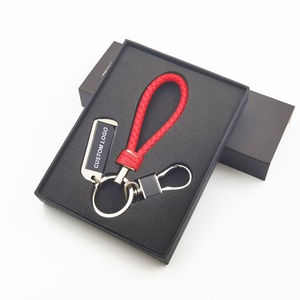 Factory Fashion Car Leather <b>Keychain</b> Manufacture Supplier Designer Keychains <b>Custom</b> Brand Name Souvenir Promotional Keychains - Product Image 1