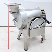 Bolvormige groente-, aardappel- en uien snijmachine met motor en aandrijving voor groenteverwerkingsbedrijven