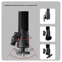 Soporte de Pared y Techo para Proyector de Aluminio Ajustable de 27-40 cm, Color Blanco y Negro, para Hoteles y Alojamientos