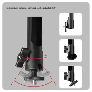 Soporte de Pared y Techo para Proyector de Aluminio Ajustable de 27-40 cm, Color Blanco y Negro, para Hoteles y Alojamientos - Product Image 5