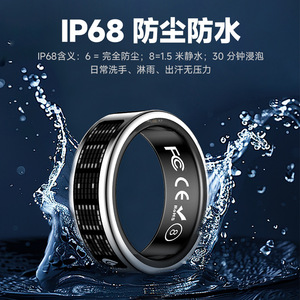 Anillo Inteligente de Talla Universal, Resistente al Agua IP68, con Seguimiento de Salud para Hombres y Mujeres, Compatible con iOS y Android - Product Image 1