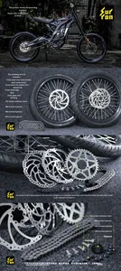 Accesorios de Mejora para Surron Light Bee X - Juego de Neumáticos para Carretera y Neumáticos Deslizantes, Hechos en China Continental, Kit de Ruedas Light Bee Supermoto Originales - Product Image 3