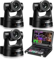 Caméra PTZ FoMaKo 1080P avec zoom optique 30X, suivi automatique IA, diffusion en direct, HDMI 3G-SDI PoE, conférence, KN30A x3+M6