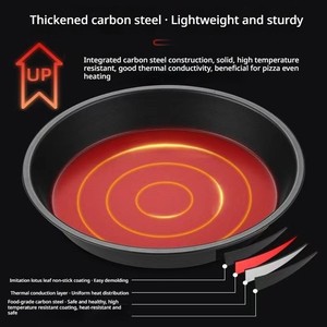 Moule à <span class=keywords><strong>pizza</strong></span> rond en acier au carbone de qualité supérieure <span class=keywords><strong>Marvelous</strong></span> pour la cuisson au four de cuisine avec surfaces antiadhésives - Product Image 6