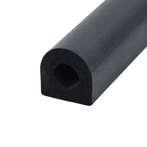 רצועת איטום ספוגית EPDM בצורת D חצי עיגול לארונות, רצועת גומי לאיטום תעשייתי, רצועת גומי דביקה נגד אבק - Product Image 4