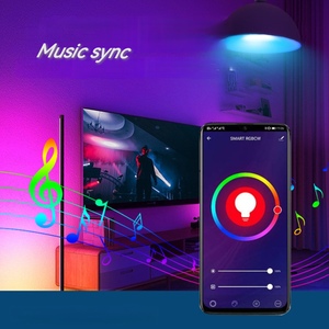 Điều khiển từ xa <span class=keywords><strong>RGBW</strong></span> <span class=keywords><strong>A60</strong></span> 10W <span class=keywords><strong>E27</strong></span> <span class=keywords><strong>LED</strong></span> bóng đèn thông minh AC85-265V 24 phím mờ màu đèn thích hợp cho bên quán bar - Product Image 2