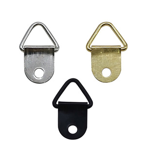 Crochet à œillet triangulaire doré en fer, charge maximale 5-10 kg, pour accrocher des cadres photo - Product Image 4
