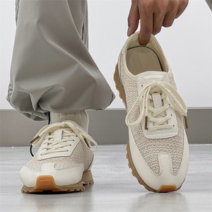 Chaussures d'entraînement pour hommes, nouveau style d'été, décontractées, confortables, respirantes, rétro, à la mode, polyvalentes, à semelles souples - Product Image 4