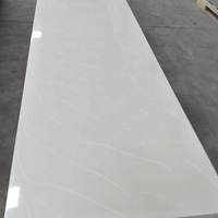 NW606 usine corée 6mm 12mm feuille de surface solide dalle de marbre pour comptoir
