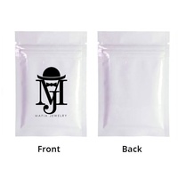 Emballage de Sachet imprimé avec logo personnalisé pochette en mylar en feuille comestible sac zip-lock plat flexible pour échantillon sac d'emballage cosmétique pour bijoux