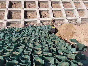 Sac de sable en géotextile sacs en tissu géotextile utilisés dans le projet de protection des berges de rivière - Product Image 2