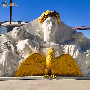 Scultura della decorazione della Villa della casa di rilievo della <span class=keywords><strong>parete</strong></span> di pietra di marmo di progettazione moderna - Product Image 2