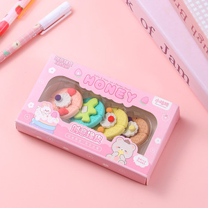 Set de Gomas de Borrar con Forma de Postres de <span class=keywords><strong>Dibujos</strong></span> Animados, Simulación de Helado, Regalo Especial <span class=keywords><strong>para</strong></span> Estudiantes de Primaria <span class=keywords><strong>para</strong></span> Escribir y Dibujar - Product Image 4