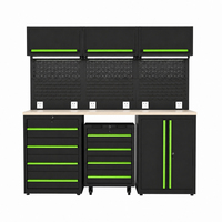 Armoires de garage modulaires, établi robuste, système de rangement en acier galvanisé, capacité de charge de 600 kg, garantie de 3 ans, OBM