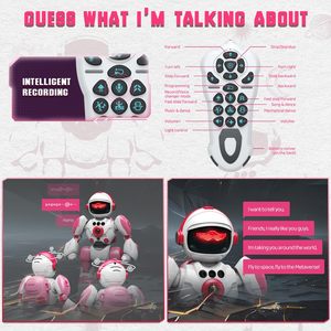 Dwi dowellin RC Robot đồ chơi cho trẻ em lứa tuổi 3 + năm tuổi ma thuật ghi lại chức năng giọng nói, điều khiển từ xa Robot đồ chơi cho bé trai và bé gái - Product Image 6