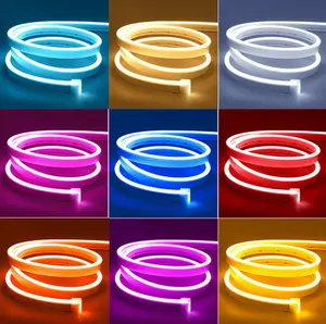 ETL listé néon silicone 12V 24V DC néon bandes flexibles 120LED/M 06*12mm étanche IP65 pour signes décoration bar lumière