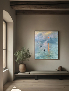 Lienzo Contemporáneo Hecho a Mano, <span class=keywords><strong>Pintura</strong></span> al Óleo Personalizada, Impresión de Amanecer, para Hogar y Galería - Product Image 6