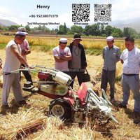 Mini tracteur faucheuse 4GL150, tête de coupe pour rizière, couplée à la tête de coupe de mini tracteur