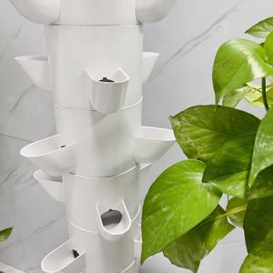 Sistema Aeroponico a 15 Livelli <span class=keywords><strong>per</strong></span> 45 Piante, Torre di Coltivazione Idroponica, Kit Giardino Verticale da Interno con Serbatoio d'<span class=keywords><strong>Acqua</strong></span> e Pompa - Product Image 3