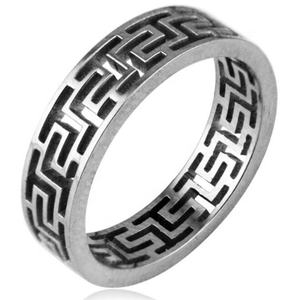 Yiwu วงแหวนสแตนเลสสตีลลายซิกแซก,วงแหวนสัญลักษณ์ประดับกำแพง - Product Image 2