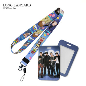 Llavero de PVC para conciertos de Kpop LNGSHOT con cordón, funda para tarjeta de autobús, colgante para el cuello, RYUL WOOJIN LOUIS OHYUL, moda para fans - Product Image 5
