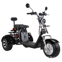 Erkekler İçin Scooterlar 2000W Tekerlekli Citycoco Elektrikli Üç Tekerlekli Scooter Thweer