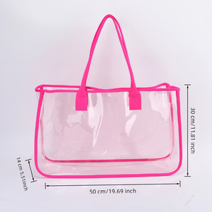 Borsa Tote in PVC Trasparente Personalizzabile con Logo Stampato, Impermeabile, Riutilizzabile, per Uomo e Donna, per Sport e Eventi Sportivi - Product Image 6