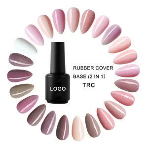 A Resin Material Easy Soak Off Nail Gel Polish High Quality 2 Step Gel Camouflage Nude Rubber Base