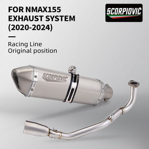 Pour NMAX <span class=keywords><strong>125</strong></span> 155 NMAX155 NMAX125 ensemble de tuyaux de raccordement avant tuyau de liaison avant sans lacet 51mm silencieux Moto <span class=keywords><strong>DB</strong></span> <span class=keywords><strong>Killer</strong></span> 2020-2024 - Product Image 2