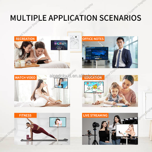 Di động màn hình hiển thị Màn hình <span class=keywords><strong>LCD</strong></span> di động màn hình hiển thị kỹ thuật số biển 19 inch 23 inch 32 inch di động màn hình cảm ứng với pin - Product Image 4