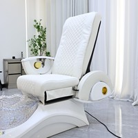 Fauteuil de pédicure électrique de haute qualité Cama Spa Capilar avec bain de pieds à jets, mobilier de massage réglable pour salon de manucure
