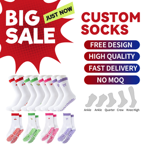 DESIGN GRATUITO - Calzini Yoga Personalizzati Antiscivolo per Pilates, Danza e Sport - Calzini Fitness con Grip - Product Image 3