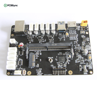 Papan PCB Pembawa CPU Robot, Substrat Fanout BGA, PCBA OEM Kustom