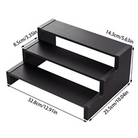 Étagère de rangement à 3 niveaux en bambou pour comptoir, organisateur pour épices, tasses, boîtes mystères et présentoirs de plantes, étagère de cuisine gain de place