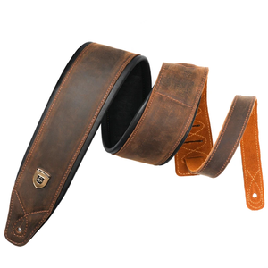 Correa de plástico <span class=keywords><strong>Soldier</strong></span> con capa superior Crazy Horse de PU y amortiguación de aire. Correa <span class=keywords><strong>Universal</strong></span> para Guitarra Acústica, Guitarra Eléctrica y Bajo, Hecha en China - Product Image 1