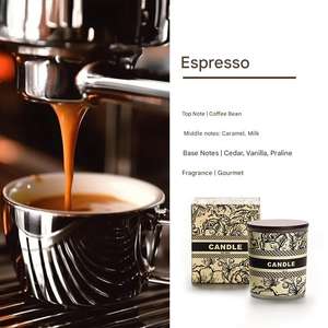 Etiquetas personalizadas, taza de vidrio ámbar, tapa de Metal, vela perfumada de cera de soja con tapa de madera para decoración del hogar - Product Image 5