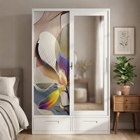 Armoire en acier noir, placard de rangement métallique autoportant avec serrure pour chambre à coucher, dortoir, maison