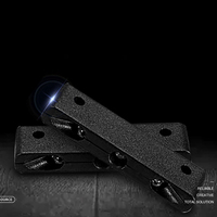 Lumière de plaque d'immatriculation blanche à haute luminosité 12V 3LED pour moto, compacte pour la modification de remorques de moto