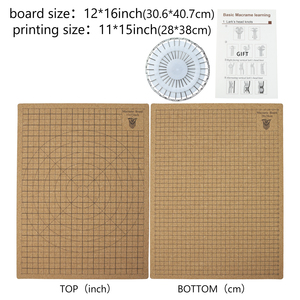 Planche en liège personnalisée pour macramé, grille 11*15 pouces avec épingles en T pour mesurer et créer des créations de macramé et de nœuds artisanaux - Product Image 1