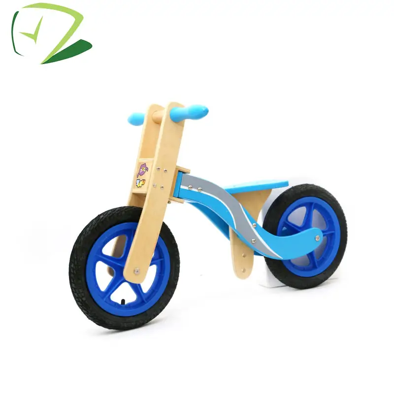 China manufacture custom high quality children wooden bicycle toy balance baby