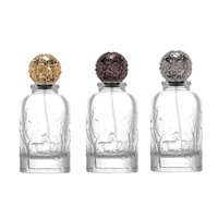 Flacons de parfum en verre de 100 ml, emballage cosmétique avec vaporisateur à sertir et bouchon en alliage de zinc pour flacon de parfum