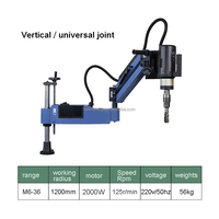 Machine à tarauder électrique automatique à bras flexible M3-M16 pour tuyaux, machine à percer les filets métalliques