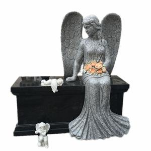 Cementerio <span class=keywords><strong>de</strong></span> fantasía Angel Bench Tombstone & Monument - Product Image 1