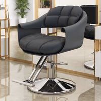 Fauteuil de Coiffure Professionnel Hydraulique Pivotant à 360 Degrés/Inclinable pour Salon, Extérieur et Hôpital