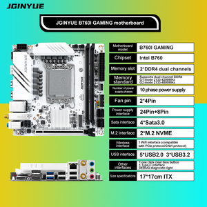 Mini-ITX <span class=keywords><strong>B760I</strong></span> GAMING carte mère LGA 1700 Socket DDR4 prend en charge jusqu'à 64 Go de mémoire pour carte mère de bureau nouveau - Product Image 2