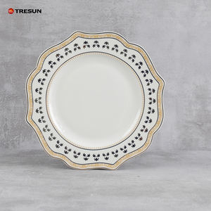 Assiette de mariage moderne de luxe Fournisseur d'assiettes de mariage Couverts modernes Couverts haut de gamme Assiette en porcelaine d'os - Product Image 4