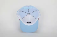 Casquette de golf sport en polyester imperméable à l'eau à 5 panneaux avec logo en PVC personnalisé à la mode Casquette de baseball en corde perforée de papa Gorras découpée au laser